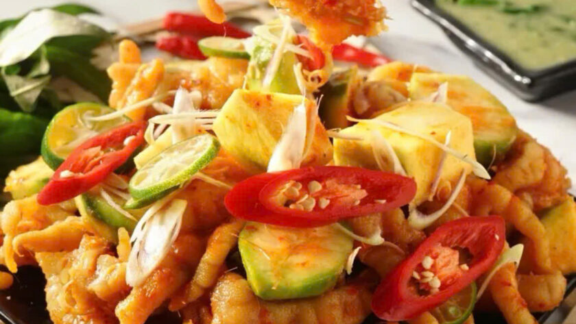 cách làm chân gà sốt thái