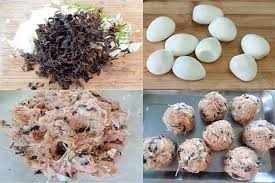 Bước 1: Chuẩn Bị Nhân Bánh Bao
Sơ chế nguyên liệu: Thịt heo xay rửa sạch và thái nhỏ. Nấm hương ngâm nước cho nở rồi cắt nhỏ. Hành tím băm nhuyễn.
Xào nhân: Làm nóng dầu ăn trong chảo, cho hành tím vào phi thơm. Sau đó, cho thịt heo xay vào xào cho chín đều. Nêm gia vị gồm hạt nêm, tiêu, nước mắm cho vừa ăn. Tiếp theo, cho nấm hương vào đảo đều rồi tắt bếp.
Để nguội: Sau khi xào xong, để nhân bánh nguội hẳn.