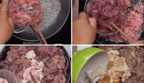 Bước 2: Xào thịt và gan
Trong chảo, cho bơ hoặc mỡ heo vào đun nóng. Khi bơ tan, cho hành tây và tỏi băm vào xào cho thơm.
Tiếp theo, cho thịt và gan vào xào cho đến khi thịt và gan săn lại. Bạn có thể cho một ít gia vị như muối, đường, tiêu, và nước mắm để gia tăng hương vị.