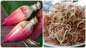 Nguyên liệu chính:
Hoa chuối: 1 bắp chuối tây (hoặc chuối sứ)
Tôm tươi: 200g
Thịt ba chỉ: 200g