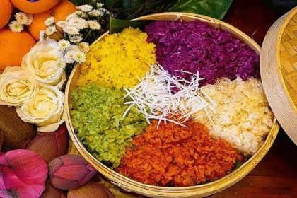 Cách làm xôi ngũ sắc