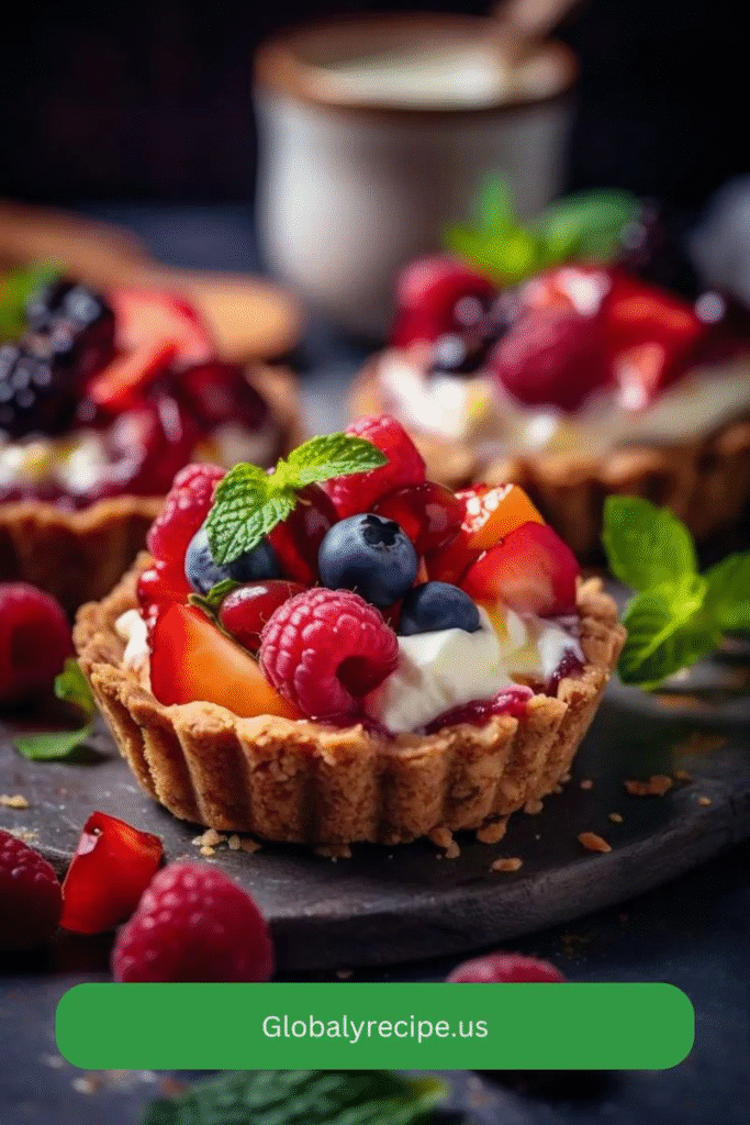 Mẹo trang trí bánh tart đẹp mắt
Chọn trái cây tươi ngon: Sử dụng các loại trái cây tươi như dâu, kiwi, xoài, việt quất để trang trí bánh, tạo màu sắc hấp dẫn và hương vị tươi mát.
Phủ mứt trái cây: Sau khi trang trí trái cây lên bánh, bạn có thể phết một lớp mứt trái cây hoặc siro lên trên để tạo độ bóng và tăng thêm hương vị.