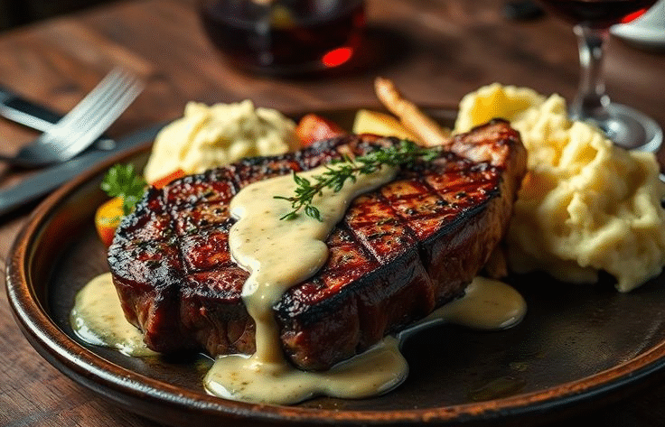 Cách làm beefsteak áp chảo bơ tỏi