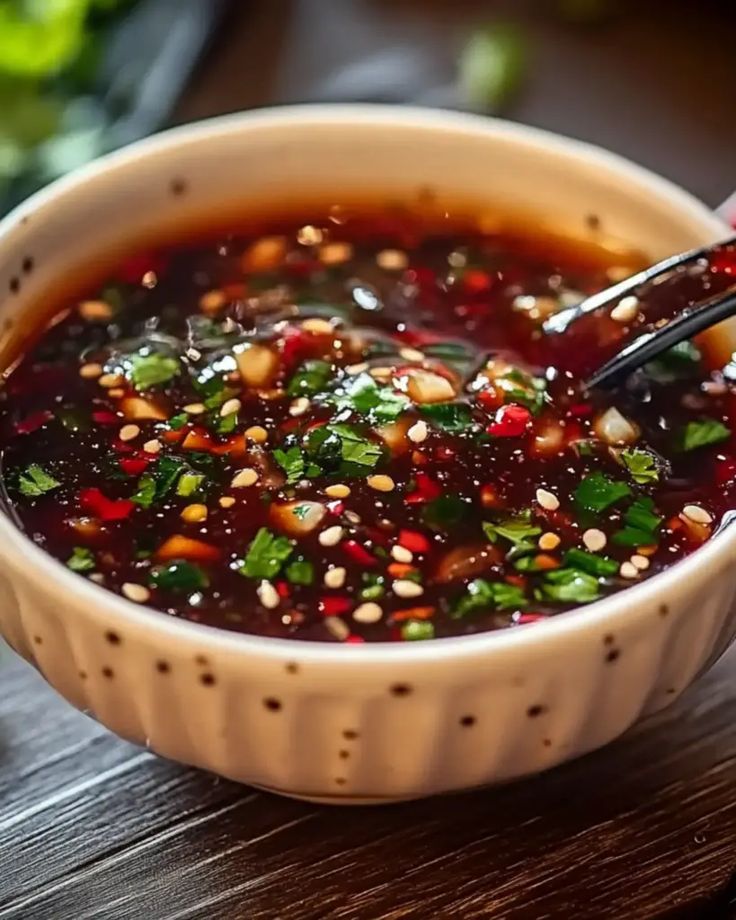 Sốt Thái Lan – chua cay kiểu miệt Thái
Nguyên liệu:
2 muỗng nước cốt me, 1 muỗng đường thốt nốt, 2 muỗng nước mắm
1 muỗng ớt bột, một chút rau mùi thái nhỏ
Cách làm:
Hòa nước cốt me, nước mắm, đường với nước ấm.
Thêm ớt bột, rau mùi thái, khuấy đều.
Dùng ngay hoặc để ngăn mát rồi ăn sau.
Sốt chuẩn vị Thái, rất phù hợp với thực đơn nướng BBQ kiểu Á Đông.Sốt Thái Lan – chua cay kiểu miệt Thái
Nguyên liệu:
2 muỗng nước cốt me, 1 muỗng đường thốt nốt, 2 muỗng nước mắm
1 muỗng ớt bột, một chút rau mùi thái nhỏ
Cách làm:
Hòa nước cốt me, nước mắm, đường với nước ấm.
Thêm ớt bột, rau mùi thái, khuấy đều.
Dùng ngay hoặc để ngăn mát rồi ăn sau.
Sốt chuẩn vị Thái, rất phù hợp với thực đơn nướng BBQ kiểu Á Đông.