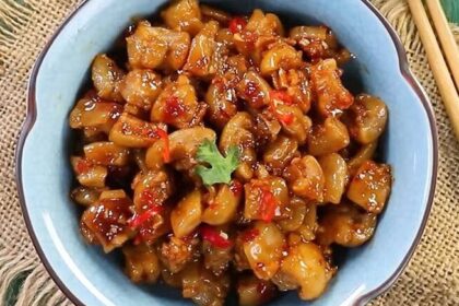 Cách làm tóp mỡ mắm tỏi ngon
