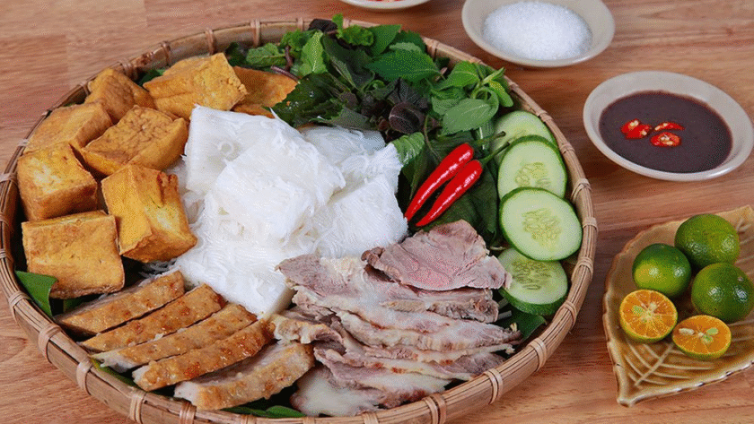 cách làm bún đậu mắm tôm ngon chuẩn vị