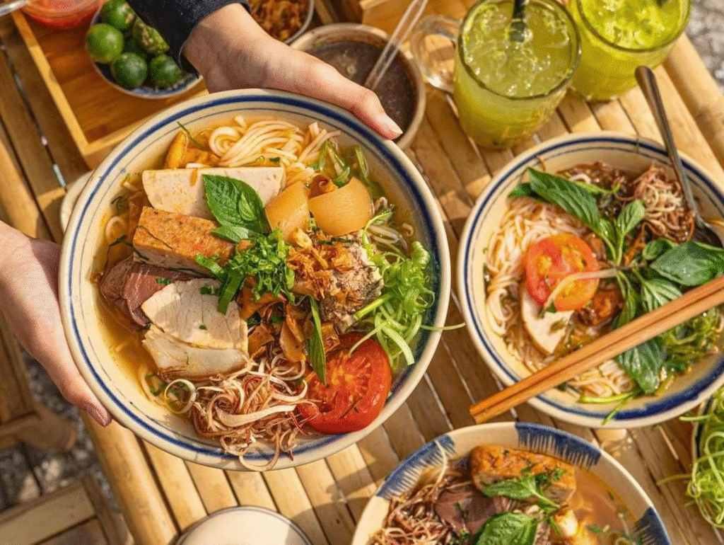 Ẩm thực Việt Nam nổi bật với sự đa dạng và phong phú, trong đó bún là món ăn quen thuộc, xuất hiện từ bữa sáng đến tối. Mỗi vùng miền đều có những món bún đặc trưng, mang đậm dấu ấn văn hóa và hương vị riêng biệt. Dưới đây là top 10 món bún nổi tiếng Việt Nam mà bạn không thể bỏ qua khi khám phá ẩm thực Việt.