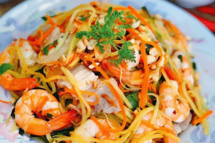 cách làm món gỏi đu đủ ôm thịt ngon