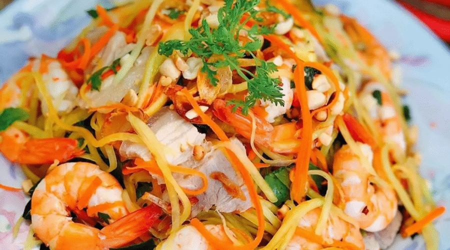 cách làm món gỏi đu đủ ôm thịt ngon