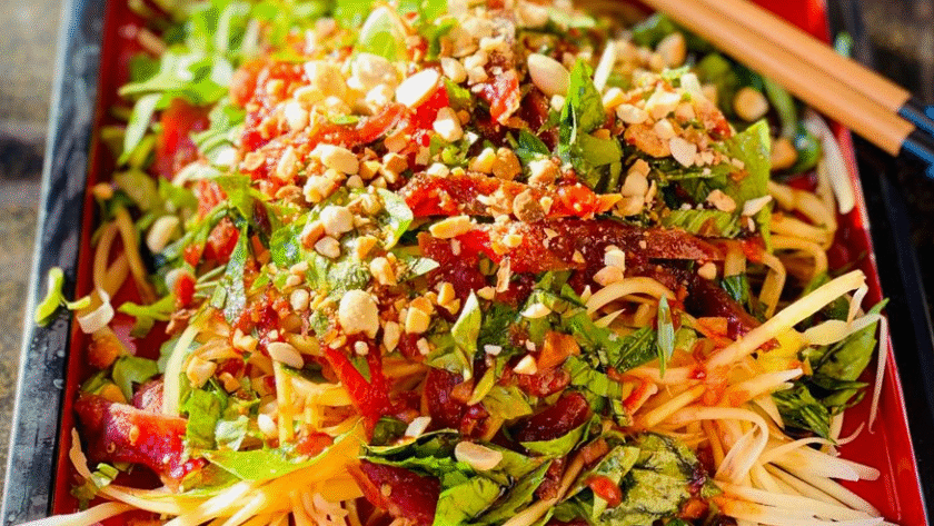 hướng dẫn cách làm gỏi đu đủ khô bò ngon