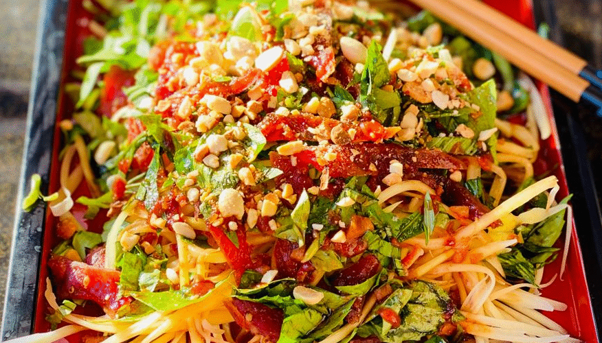 hướng dẫn cách làm gỏi đu đủ khô bò ngon