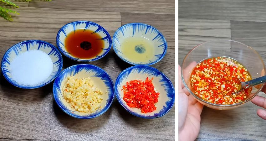 Pha nước mắm trộn gỏi gà hành tây rau răm

Đây là phần quyết định vị ngon của gỏi:

Trong một chén nhỏ, cho tỏi băm + ớt băm + đường + nước mắm + nước chanh (có thể thêm chút giấm nếu muốn)

Tỷ lệ gợi ý: 2 muỗng canh nước mắm + 1 muỗng canh đường + 1 muỗng canh nước cốt chanh + 1 muỗng cà phê nước (nếu bạn muốn làm loãng).

Khuấy đều đến khi đường tan hoàn toàn.

Nếm thử: nếu quá mặn thì thêm chút đường / nước; nếu quá chua thì thêm nước mắm hoặc đường; nếu ít cay thì thêm ớt.