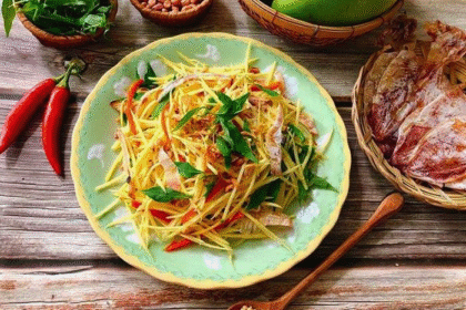 hướng dẫn cách làm gỏi xoài khô mực ngon