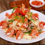 hướng dẫn cách làm gỏi tôm thịt củ hũ dừa thơm ngon