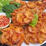 cách làm bánh tép chiên khoai môn