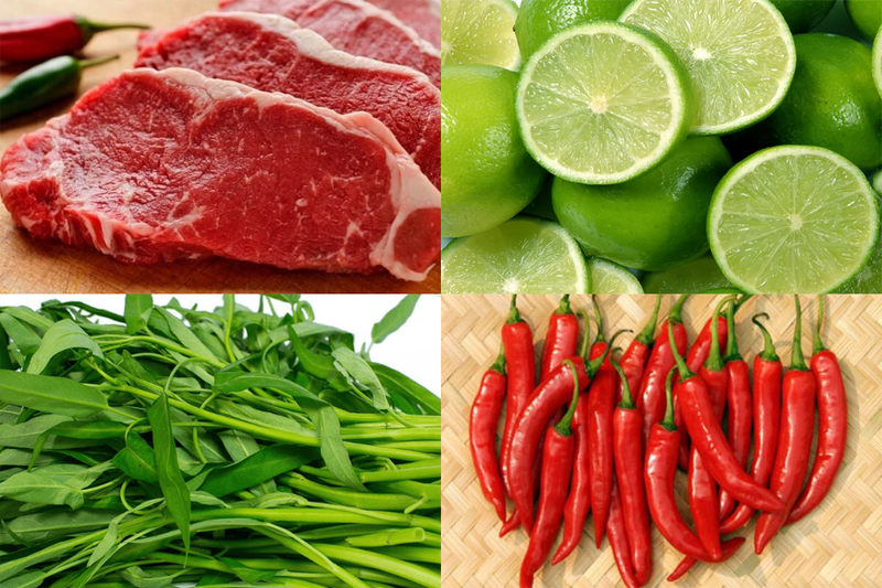1. Nguyên liệu & tỷ lệ chuẩn gỏi bò rau muống

Trước khi vào bếp, bạn hãy chuẩn bị thật đầy đủ. Dưới đây là gợi ý nguyên liệu cho món gỏi bò rau muống khoảng 3–4 phần ăn:

Nguyên liệuSố lượngGhi chúRau muống300 g (chỉ lấy phần thân, không lá)Chọn rau muống non, cọng chắcThịt bò200 g (thăn, bắp hay phần mềm)Thịt bò tươi, không có mùi hôiHành tím2 củThái lát mỏng hoặc bào sợiHành tây½ củCó thể dùng để tăng độ ngọtTỏi2–3 tépBăm nhuyễnỚt sừng1 quảBỏ hạt, thái sợi hoặc băm tuỳ thíchRau thơm (rau răm, ngò gai)vừa đủTăng hương thơm khi ănĐậu phộng rang2–3 muỗng canhRang vàng, giã dập vừa phảiGia vị:  Nước mắm3 muỗng canhChọn mắm ngon để hương vị đậm đà  Đường2–2,5 muỗng canhCó thể điều chỉnh theo khẩu vị  Chanh / nước cốt chanh2 quả chanhTạo độ chua nhẹ, cân bằng vị  Muối, tiêu½ muỗng cà phê mỗi loại  Dầu ăn / dầu mè (tùy thích)1 muỗng cà phêDầu mè giúp thơm, dầu ăn giúp trộn dễ hơn

Lưu ý: Tỷ lệ gia vị có thể điều chỉnh theo khẩu vị gia đình (cay hơn, ngọt hơn, ít mặn hơn…). Bài hướng dẫn này là tỷ lệ tham khảo.